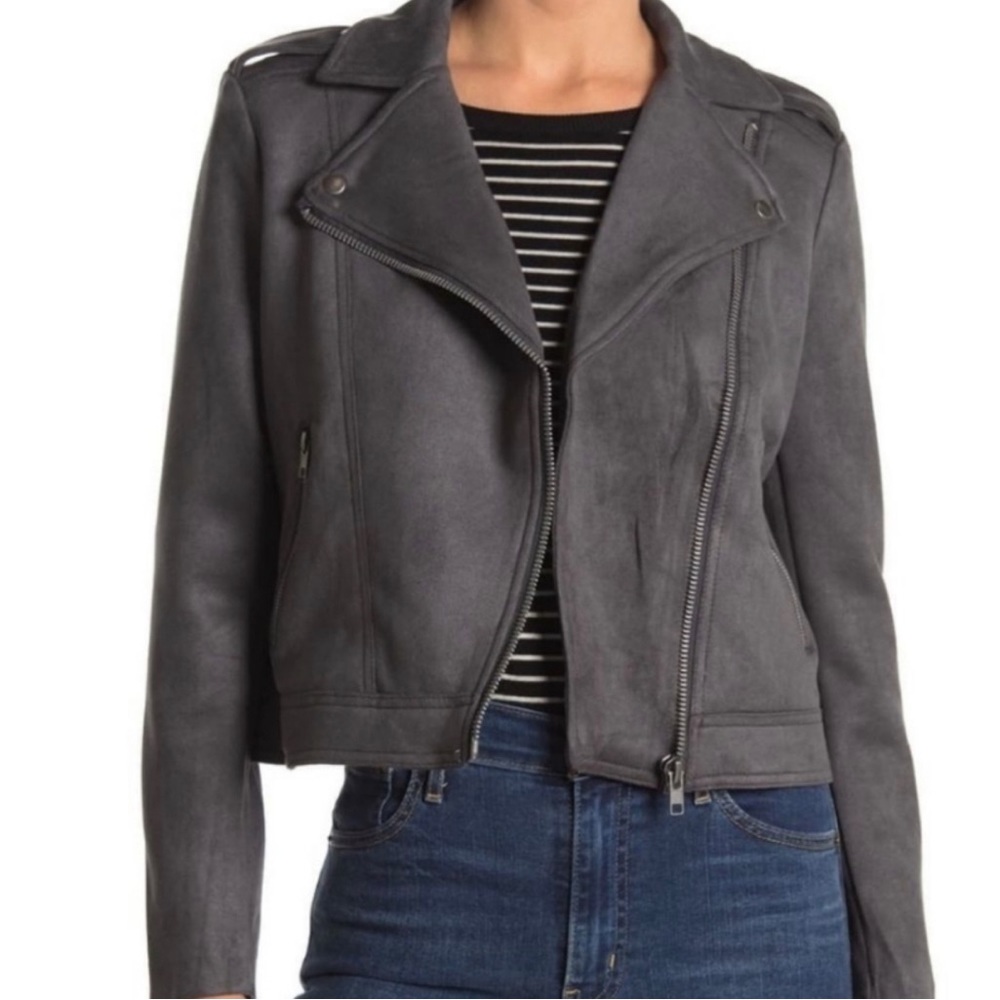 Philosophy Faux Suede Moto Jacket